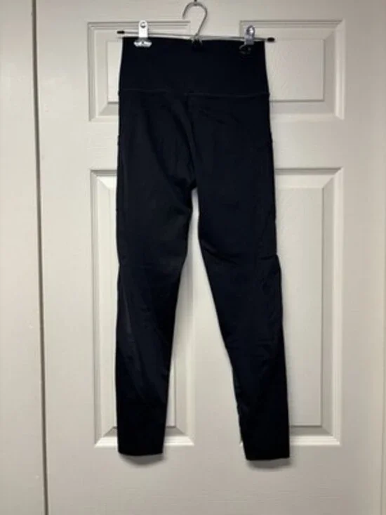 Offline Aerie Goals Women High Rise 7/8 Legging w/Mesh Side Pockets Black Size M - Picture 3 of 4